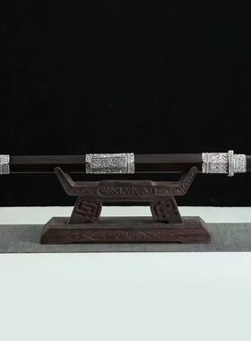 龙泉大汉将军剑唐剑汉剑一体八面花纹钢长剑白铜装具冷兵器未开刃