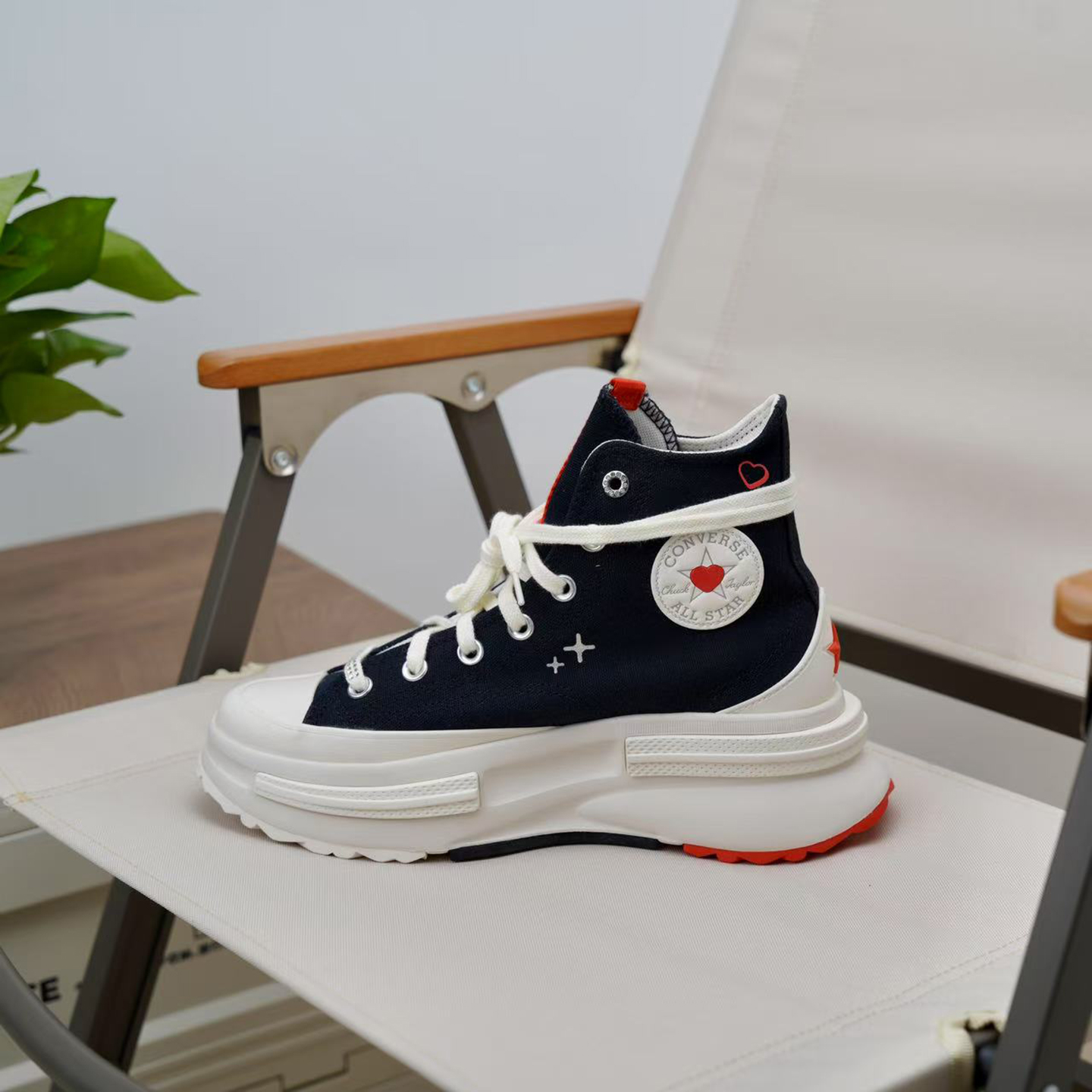 正品匡威Run Star厚底增高老爹鞋男女运动休闲板鞋A09118 A00869c - 图3