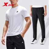 Xtep, спортивный костюм, дышащие штаны, мужской комплект, осенний, короткий рукав