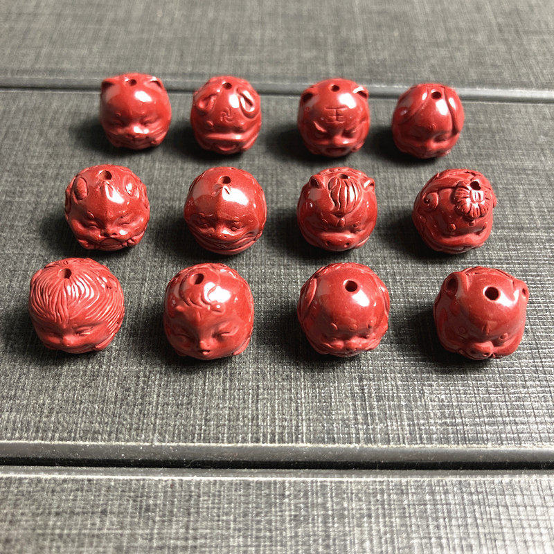 高含量紫金砂朱砂隔珠十二生肖帝王砂12饰品背云配件diy手链佛珠,淘宝优惠券,粉丝福利购,淘宝优惠卷