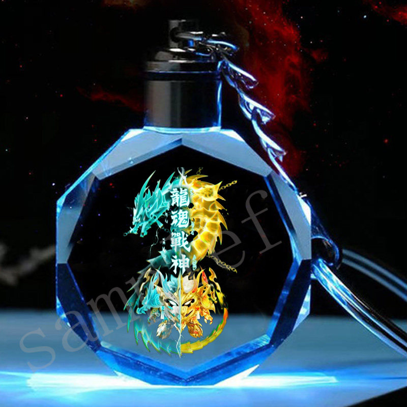 蛋仔派对挂件蛋仔派对钥匙扣赛罗奥特曼骑士水晶发光书包挂件礼物定制生日礼物