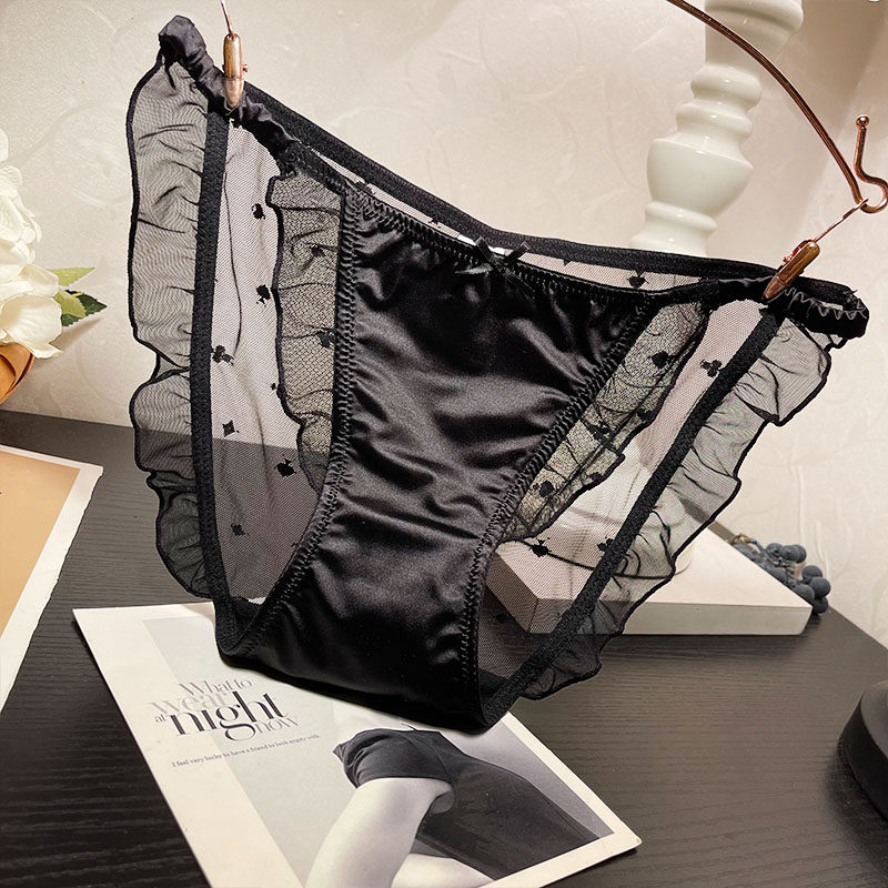 轻奢性感蕾丝内裤女士时尚低腰甜美少女学生舒适透气棉裆三角裤,淘宝优惠券,粉丝福利购,淘宝优惠卷