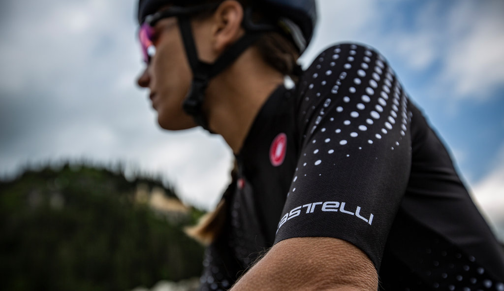 蝎子castelli Aero 紧身女速干骑行服短袖高弹性