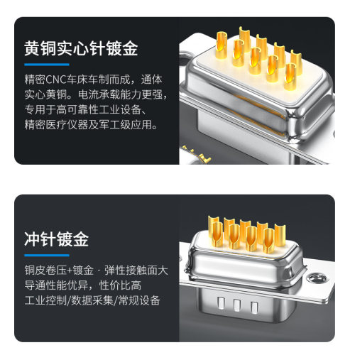 DB9串口头打胶外膜9针插头232/485串口头 COM接口公头母头焊线式 - 图1