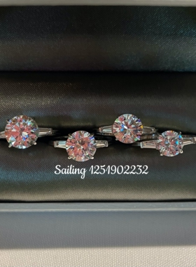 戒指CARAT女白金欧美人工钻