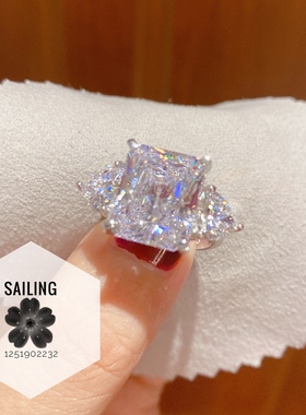 香港英国克拉白金钻石戒指