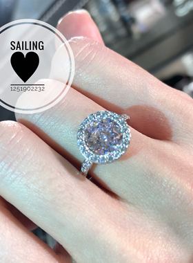 现货香港英国克拉粉钻戒指