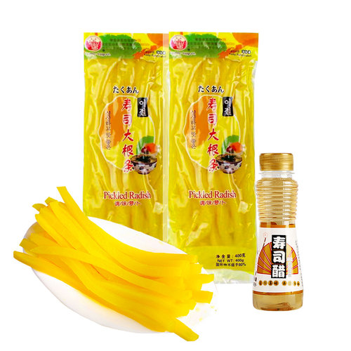 长源寿司黄萝卜条400g*2紫菜包饭材料食材罗韩式调酸甜味大根醋 - 图3