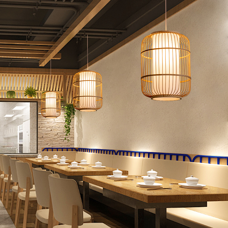 东南亚吊灯复古茶室民宿客栈火锅店简约手工餐厅竹编灯笼鸟笼灯具,淘宝优惠券,粉丝福利购,淘宝优惠卷