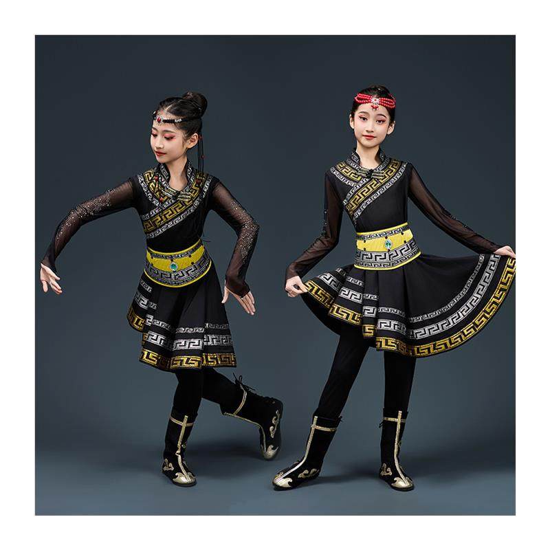 儿童少数民族服装蒙古族舞蹈服六一演出筷子舞白马剧目蒙古袍服装,淘宝优惠券,粉丝福利购,淘宝优惠卷