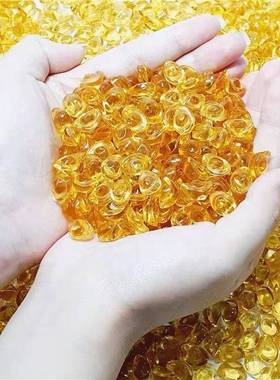 黄水晶元宝琉璃元宝装饰招财摆件