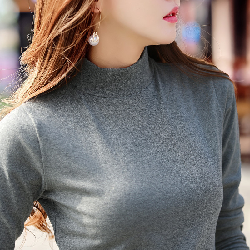 半高领内搭长袖2020秋冬款百搭t恤 雅瑞丝T恤