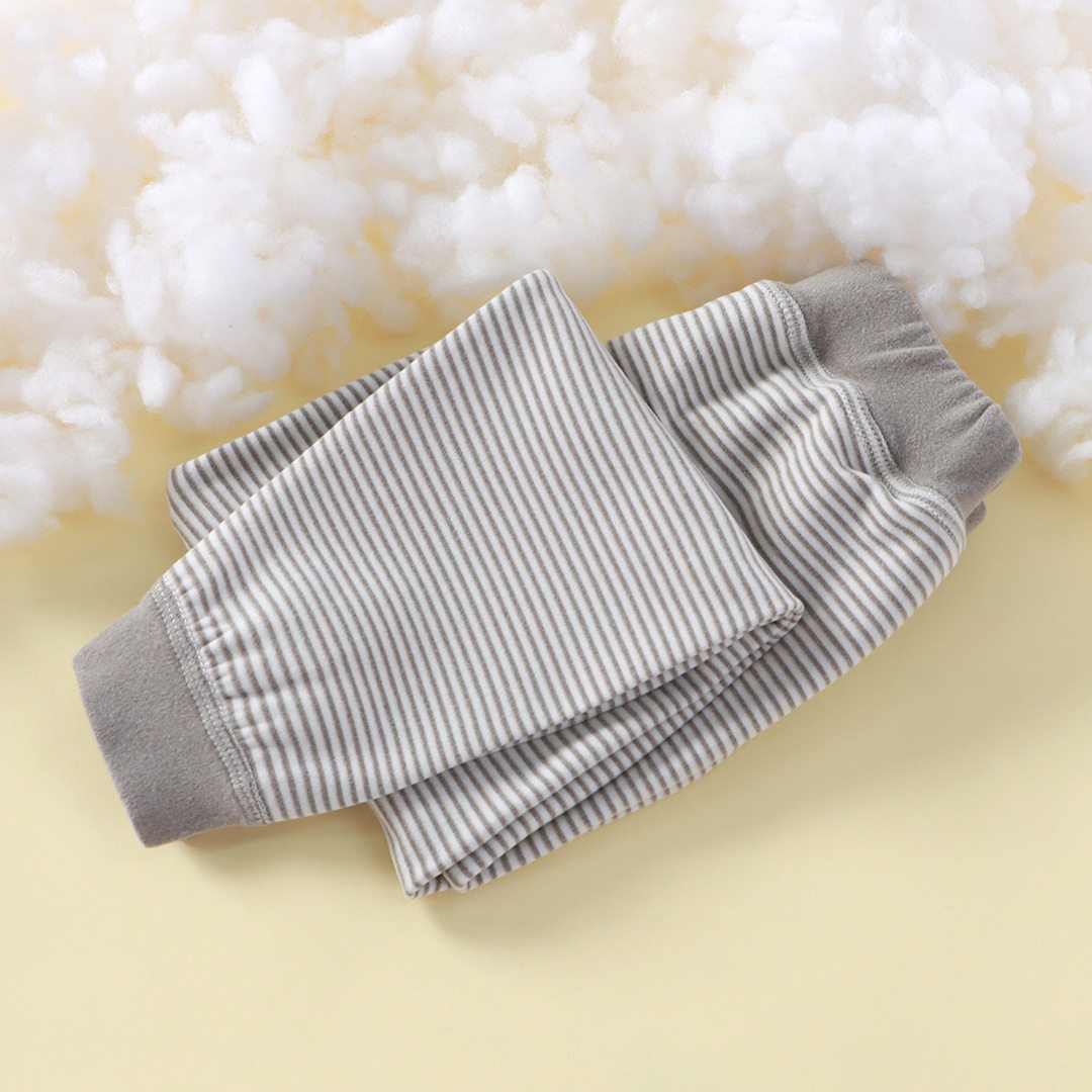 儿童德绒无骨秋裤2025秋冬新款男女童条纹百搭保暖裤宝宝单件长裤,淘宝优惠券,粉丝福利购,淘宝优惠卷