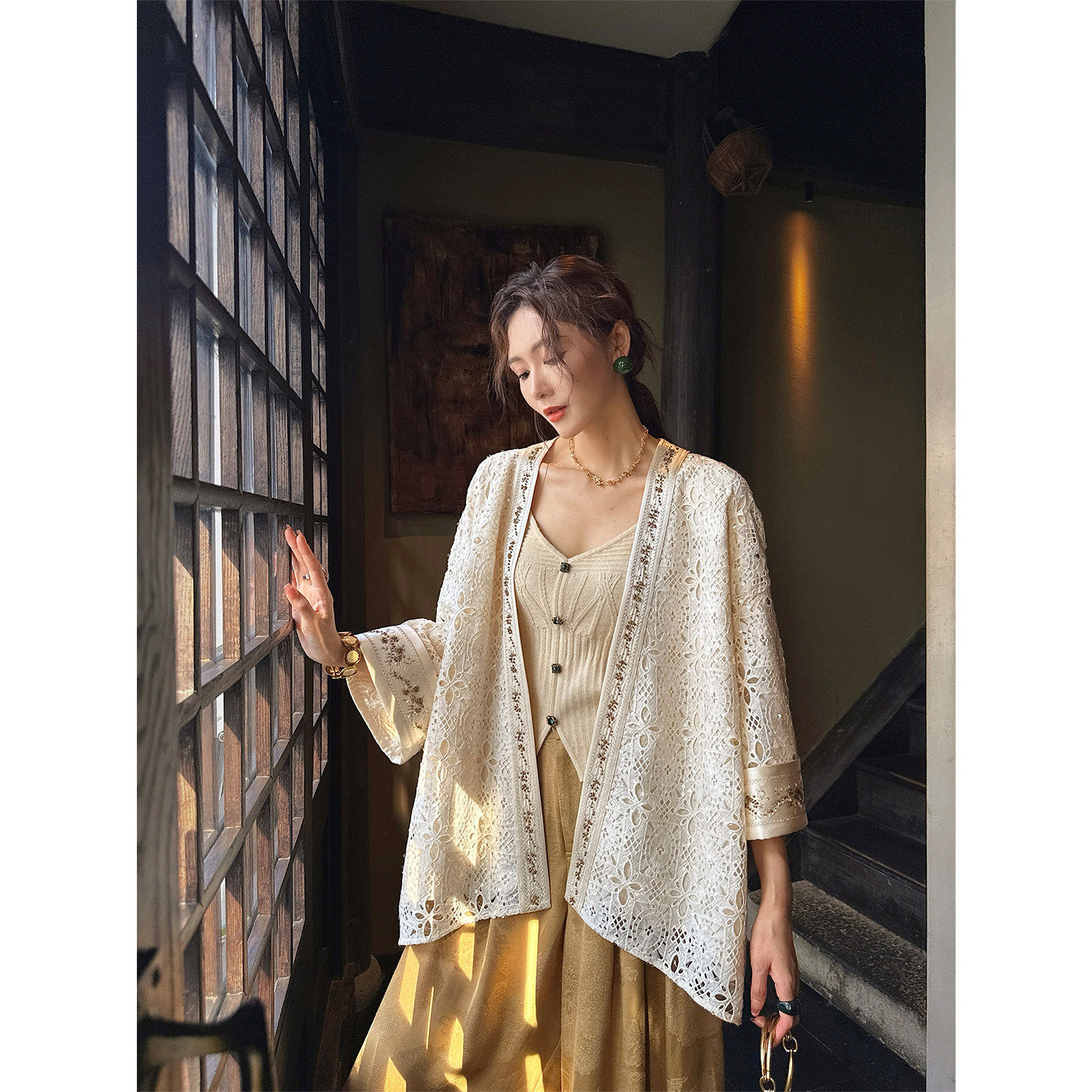 【哼哈冰冰】【望楚】国风针织小吊带背心女内搭中式美背上衣新款,淘宝优惠券,粉丝福利购,淘宝优惠卷