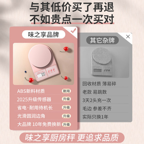 高精度厨房秤烘焙电子秤家用小型克重精准称重食物克数称食品小称 - 图3