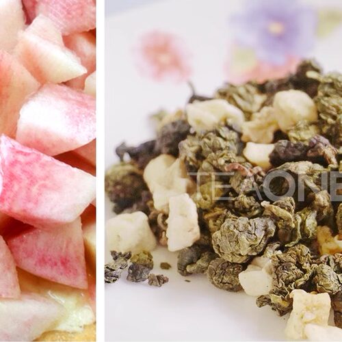 TEAONE蜜桃乌龙茶叶白桃乌龙罐装茶花果粒茶水果茶散装 - 图0