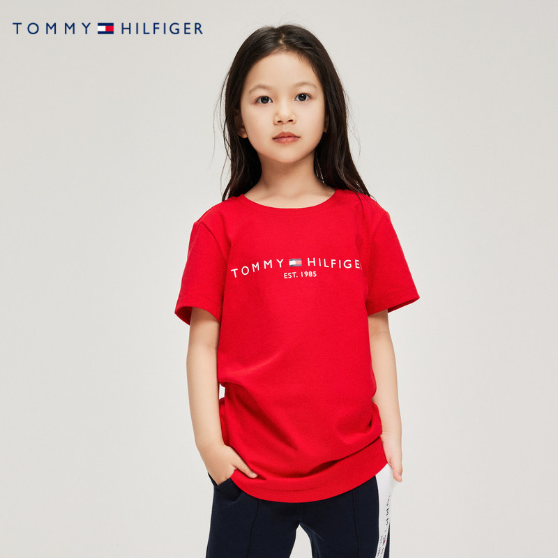 tommy童装2023男女童短袖潮打底衫 RookieT恤