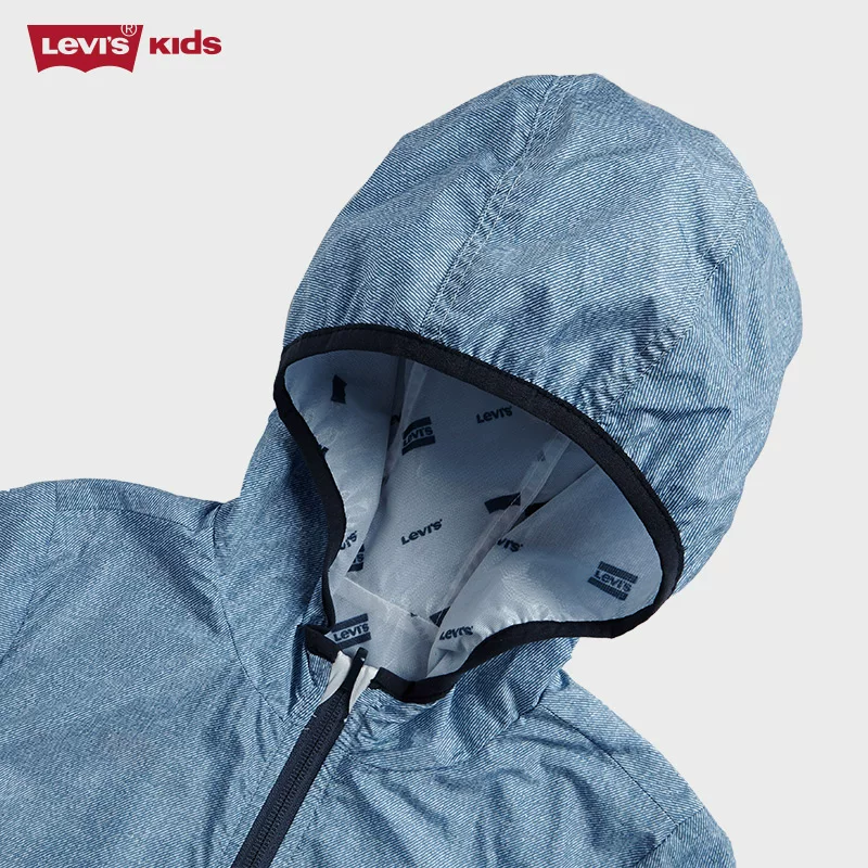 Льви́ Levi's, летняя детская тонкая классическая одежда для солнцезащиты, худи, плащ-дождевик, детская одежда
