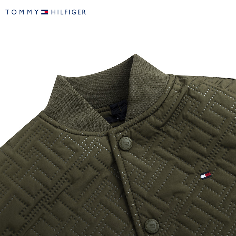 Tommy童装男童酷帅短款棉服2023秋冬新品大小童夹克儿童外套冬装