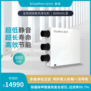 BlueHorizon 海润中央新风系统全热回收新风净化机BDR系列