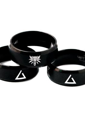 巫师三周边挂件Witcher3猎魔人狂猎不锈钢钥匙扣忍者纪念高颜值