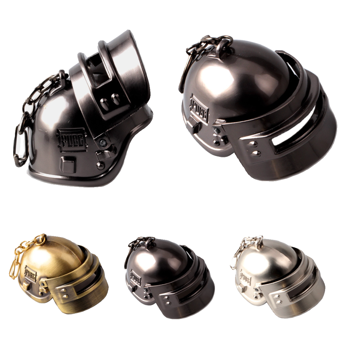 绝地求生饰品绝地求生钥匙扣吃鸡游戏武器挂件大逃杀大号三级头可打开锌合金