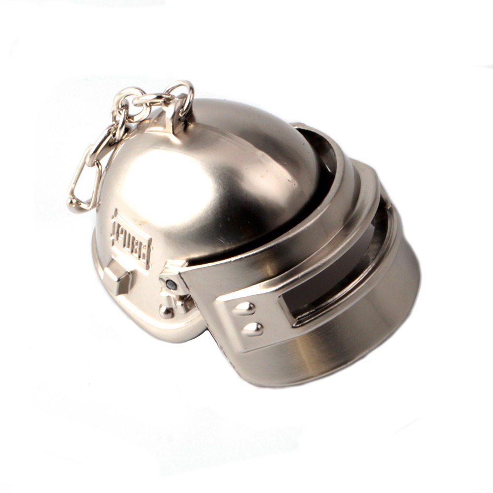 绝地求生饰品绝地求生钥匙扣吃鸡游戏武器挂件大逃杀大号三级头可打开锌合金