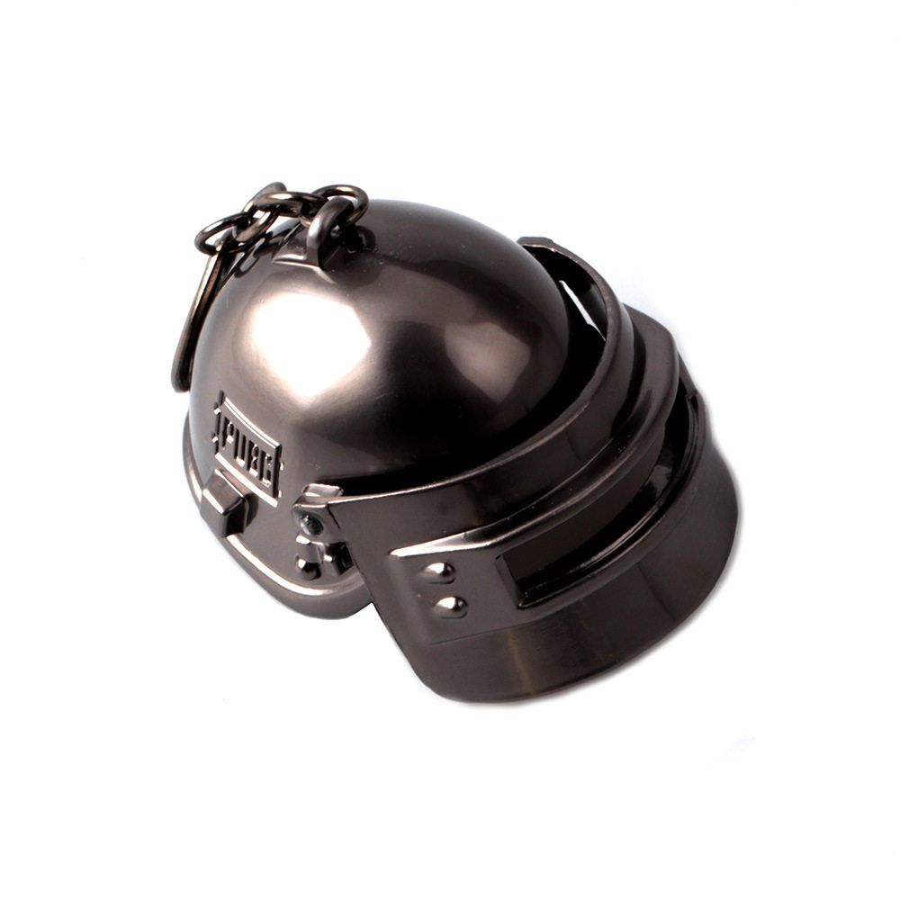 绝地求生饰品绝地求生钥匙扣吃鸡游戏武器挂件大逃杀大号三级头可打开锌合金