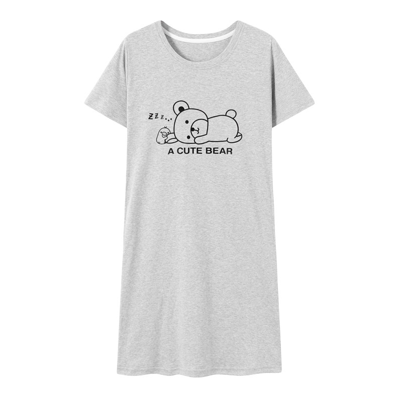 夏季纯棉短袖可爱连衣裙子睡裙 安思梦睡裙