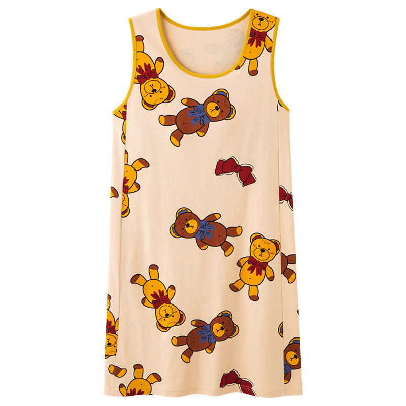 夏季新款睡裙纯棉背心甜美连衣裙 安思梦睡裙