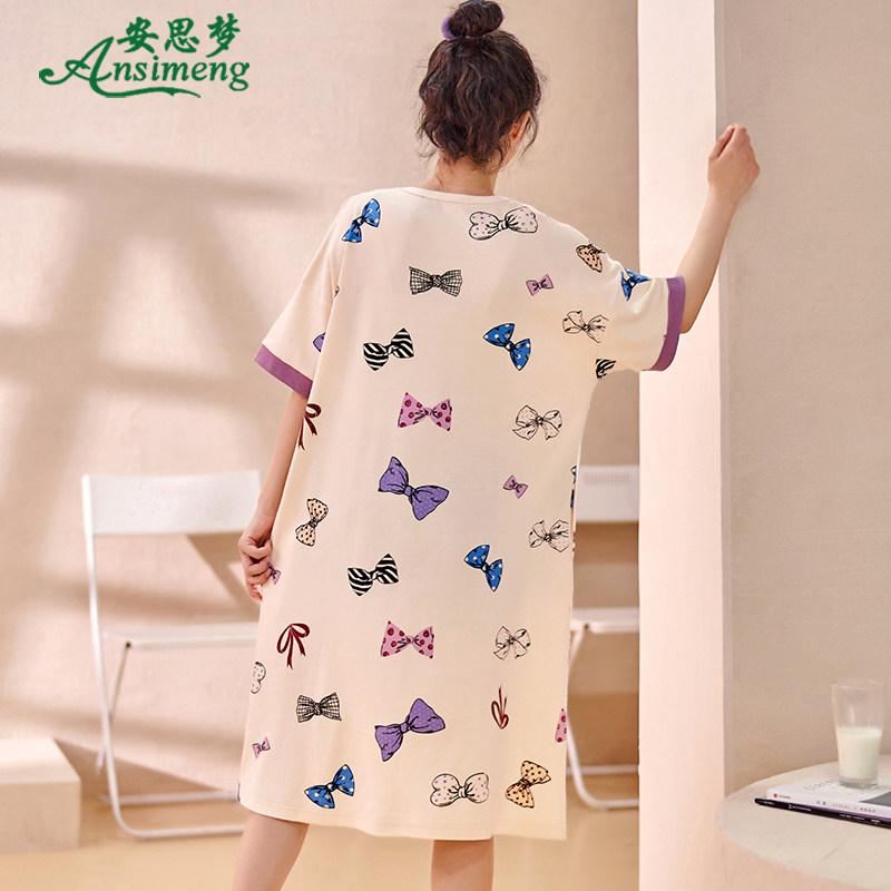 睡裙2022年新款纯棉夏天连衣裙子 安思梦睡裙