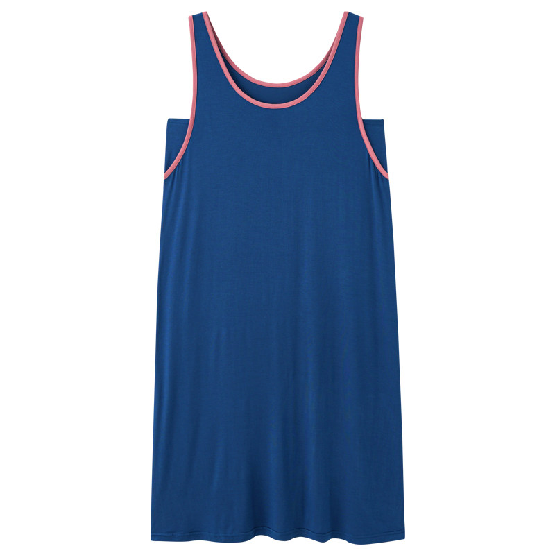 夏季无袖睡裙莫代尔棉绸宽松连衣裙 安思梦睡裙