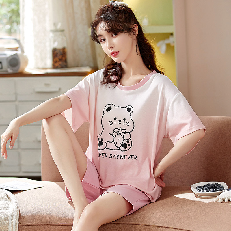 圆领短袖套装2022年新款夏季睡衣 安思梦睡衣/家居服套装