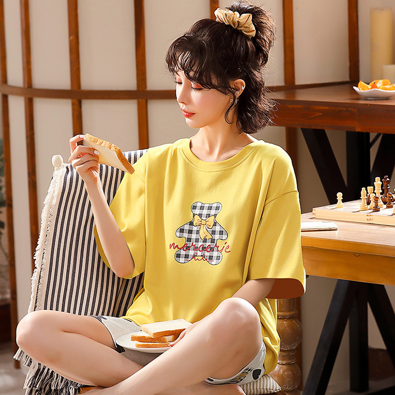 2022年新款甜美可爱短袖套装睡衣 安思梦睡衣/家居服套装
