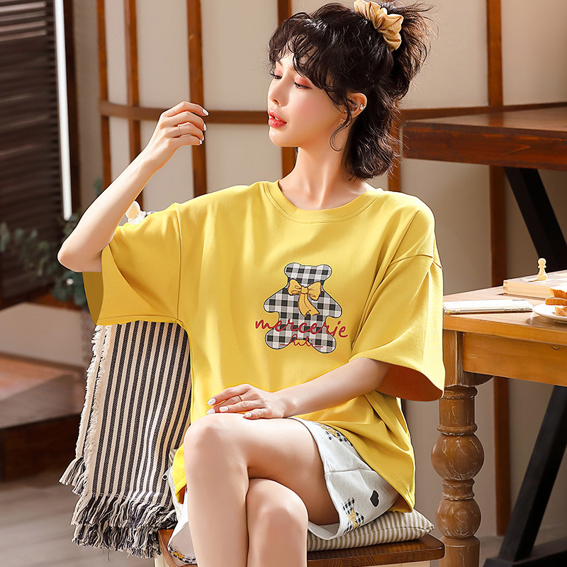 2022年新款甜美可爱短袖套装睡衣 安思梦睡衣/家居服套装