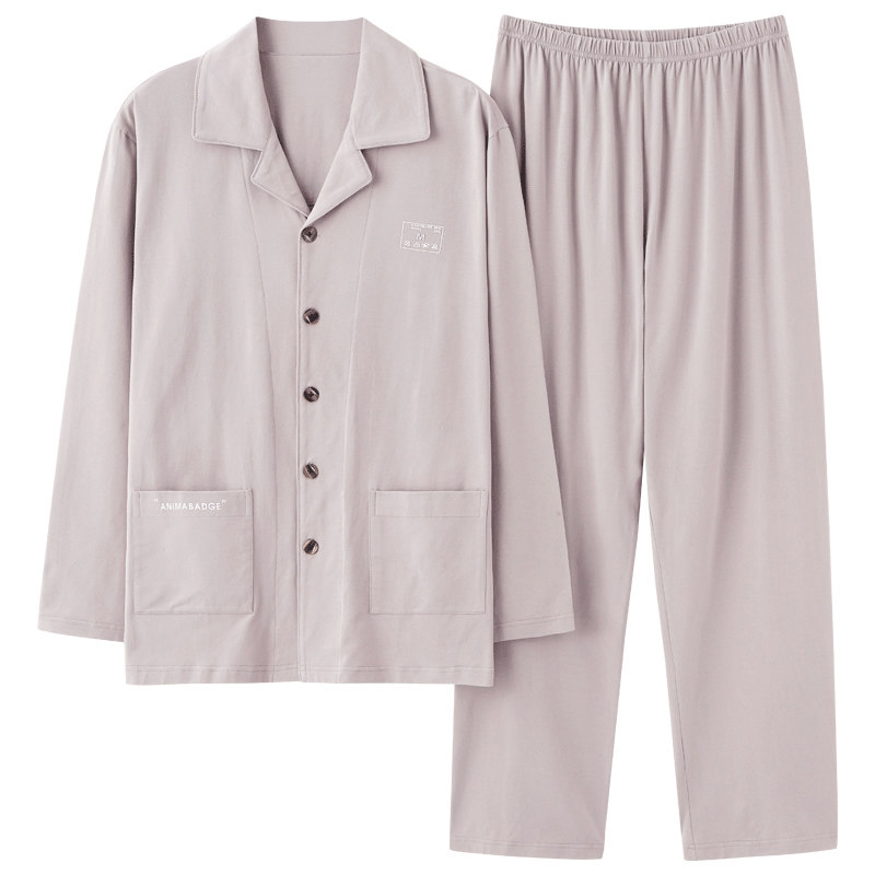 男士纯棉长袖长裤2021年新款睡衣 安思梦睡衣/家居服套装