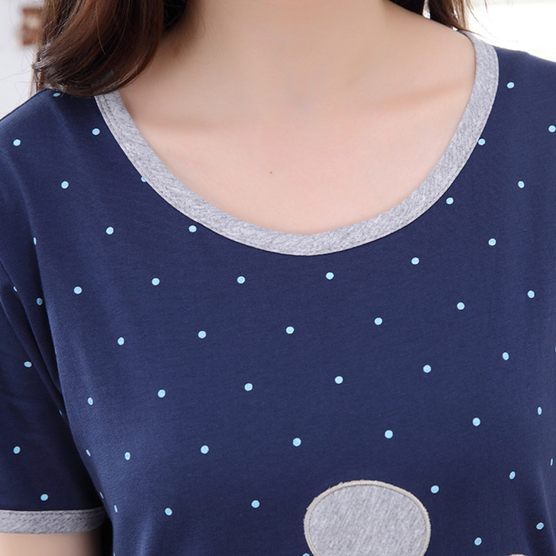 夏季纯棉短袖宽松韩版可爱睡裙 安思梦睡裙