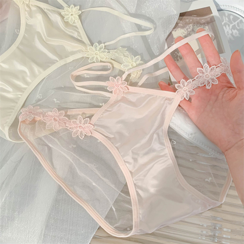 粉樱漫舞~女生纯欲高颜值低腰性感女士镂空内裤女2026新款三角裤,淘宝优惠券,粉丝福利购,淘宝优惠卷