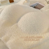 Бархатная демисезонная удерживающая тепло майка топ, бюстгалтер, утепленное нижнее белье