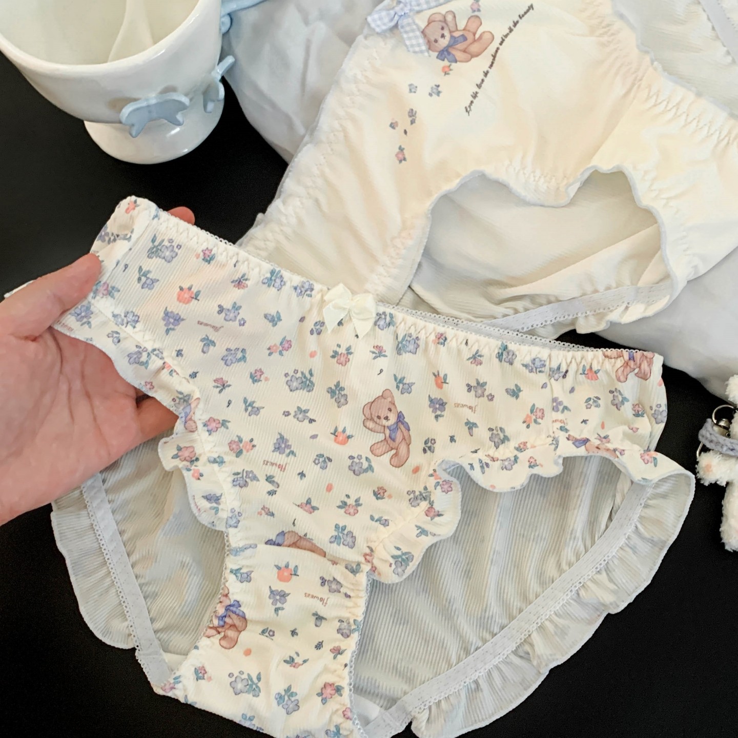 小熊拾光~女生可爱中腰女款高颜值纯欲内裤女2026新款女士三角裤,淘宝优惠券,粉丝福利购,淘宝优惠卷