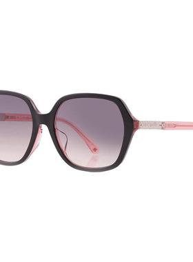 代购kate spade女士太阳镜防紫外线灰色粉红镜片非偏光遮光方形