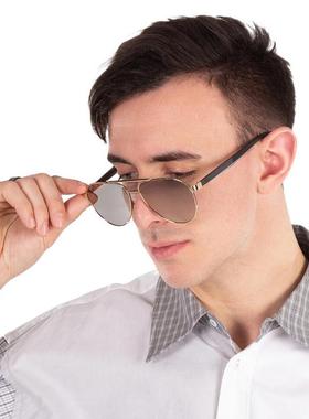 代购Hugo Boss男士太阳镜防反射UV防护非偏光抗眩光飞行员款