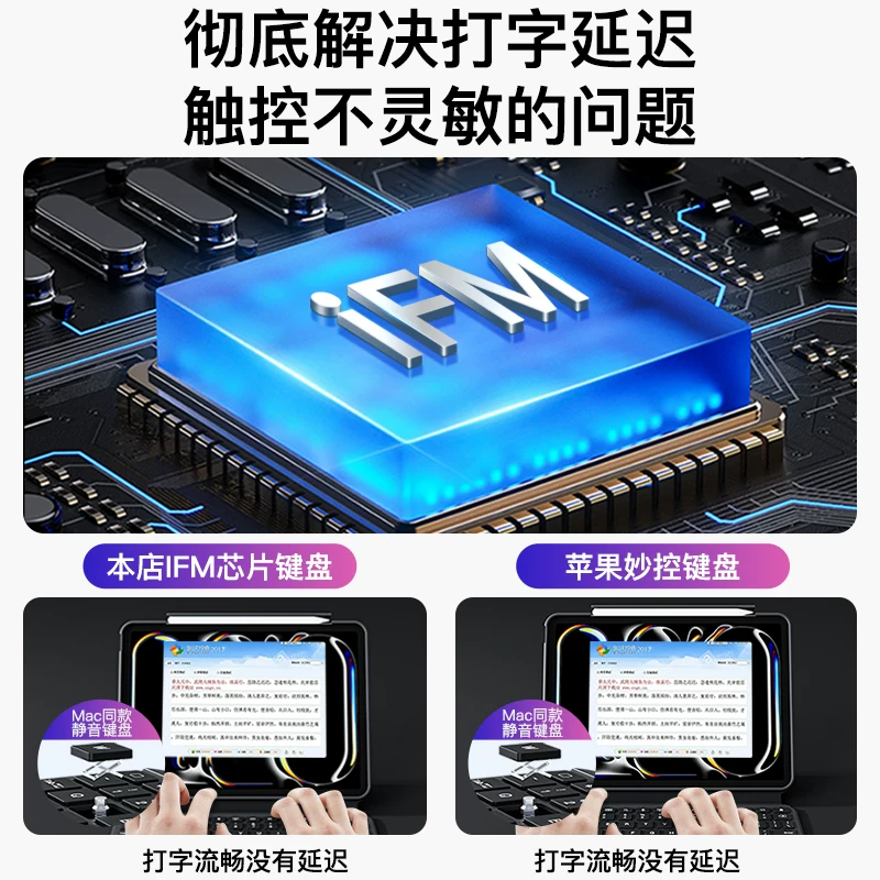Силиконовая чехол для iPad со встроенным магнитным креплением и подставкой 6-в-1, 9 магнитных присосок, 13 защитных корпуса, совместимо с iFaceMall слайдом, новой планшетом Apple Air8 Pro 11-дюймов, 12 слотами для стилусов, 10-е поколение mini7, умный Bluetooth