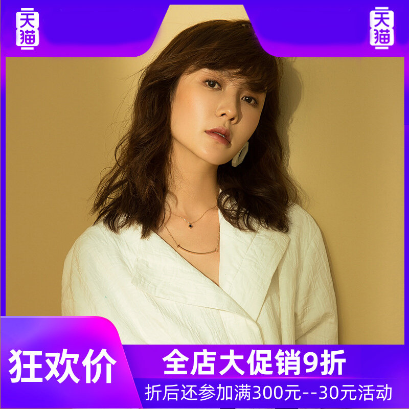 日韩笑脸女表情短款微笑吊坠锁骨链 灵运宝项链