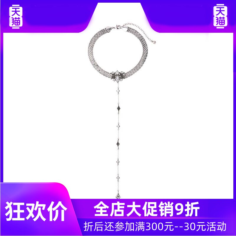 276修饰美颈复古花朵长款锁骨链 灵运宝项坠/吊坠