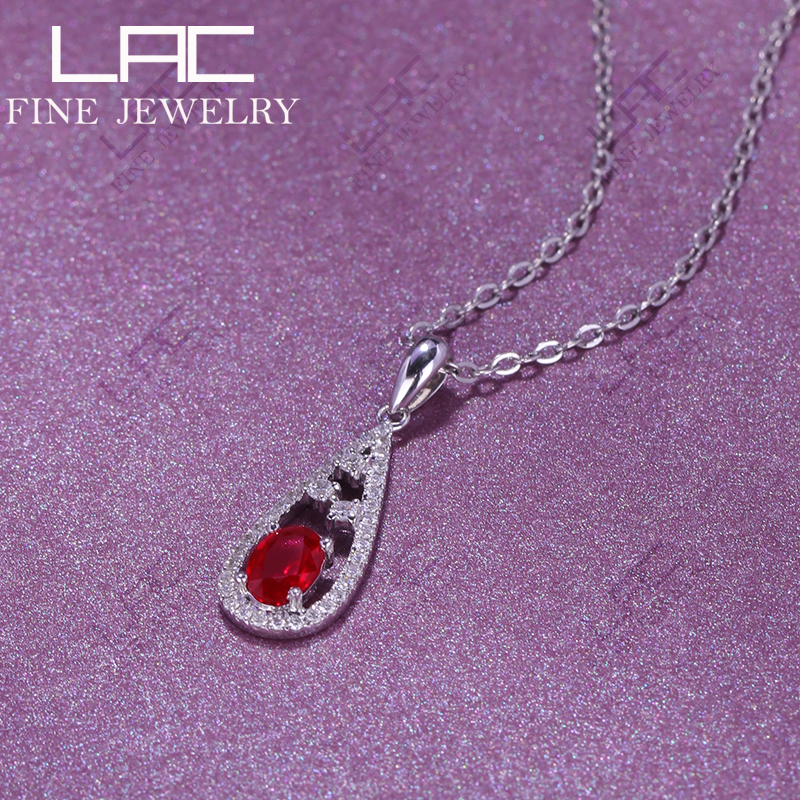 13天然红宝石女18k金钻石彩色 灵运宝项坠/吊坠