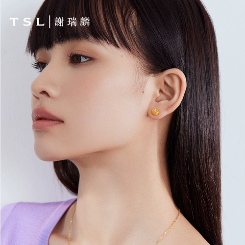 TSL Xie Ruilin Gold Серьги цветочные футбольные серьги золотые серьги 5G Craft Women YS451
