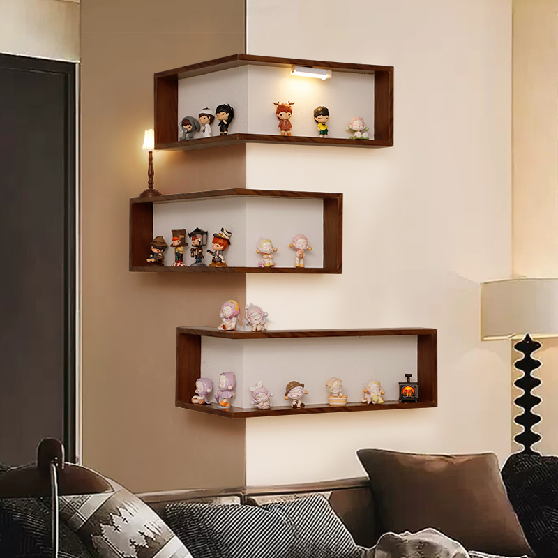 Diy wall hanging small storage box corner blind box display stand