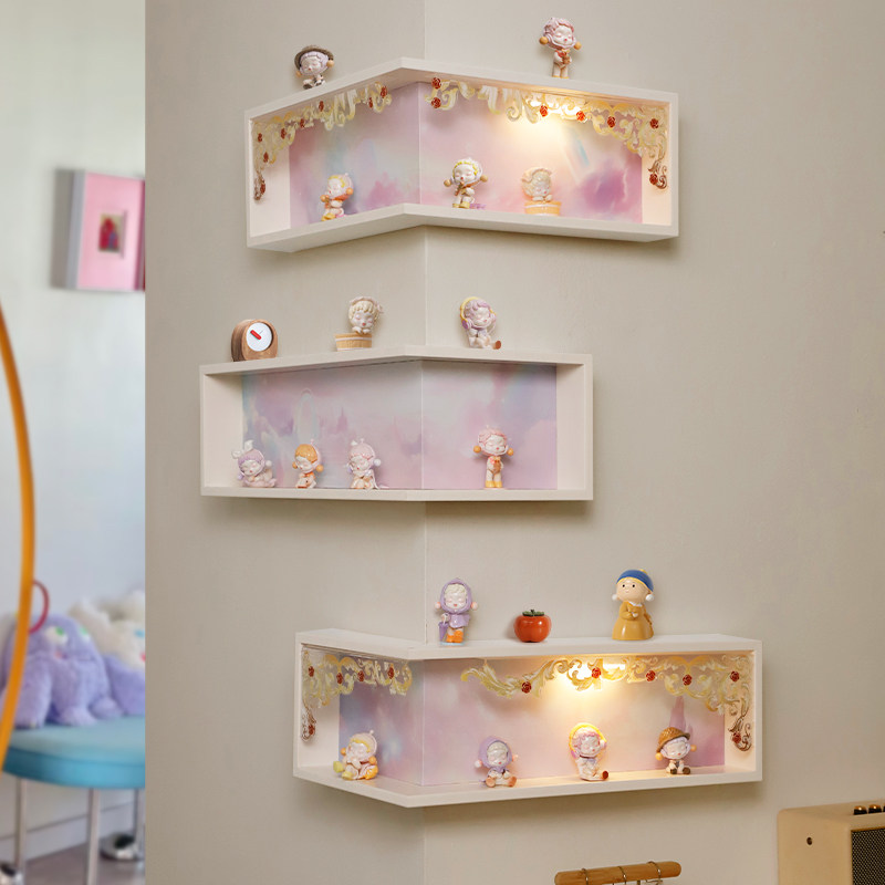 手办收纳盒置物架客厅转角陈列放置架玩具萌粒组合展示架拐角装饰,淘宝优惠券,粉丝福利购,淘宝优惠卷