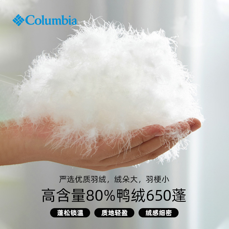 Columbia哥伦比亚户外男女650蓬热压银点鸭绒保暖羽绒服WE0954 - 图0